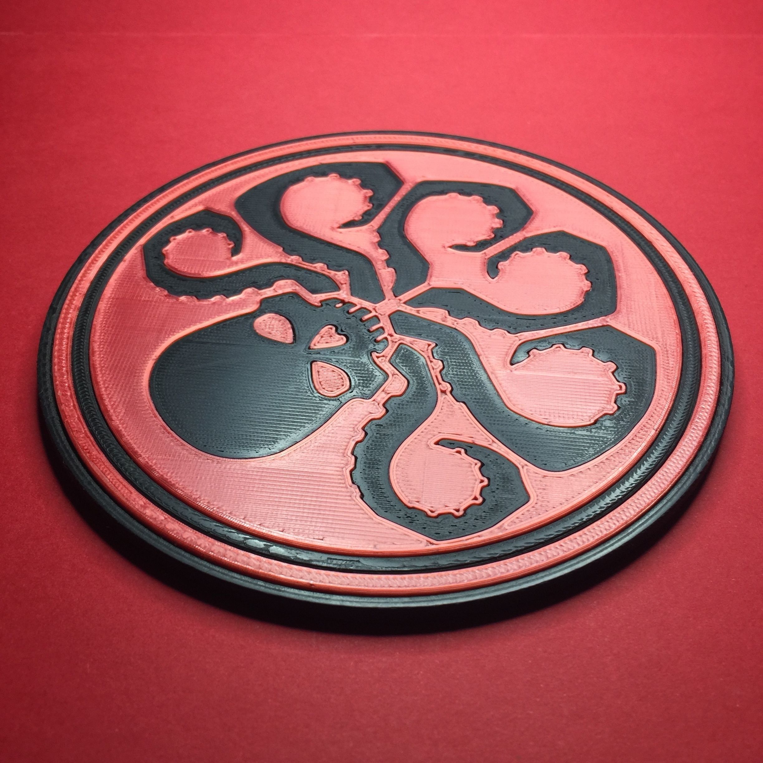 HYDRA Logo Coaster 3D print model_3