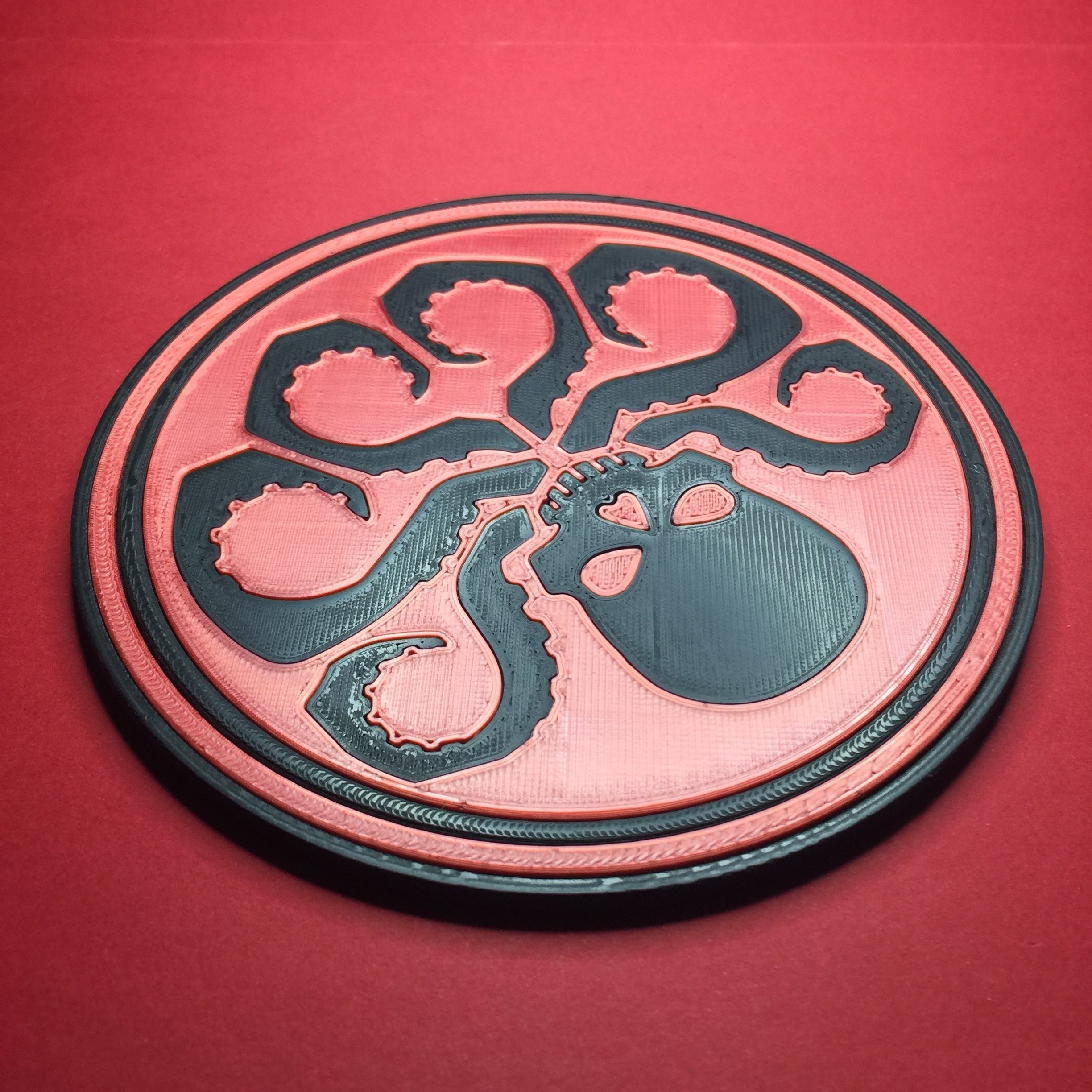HYDRA Logo Coaster 3D print model_2