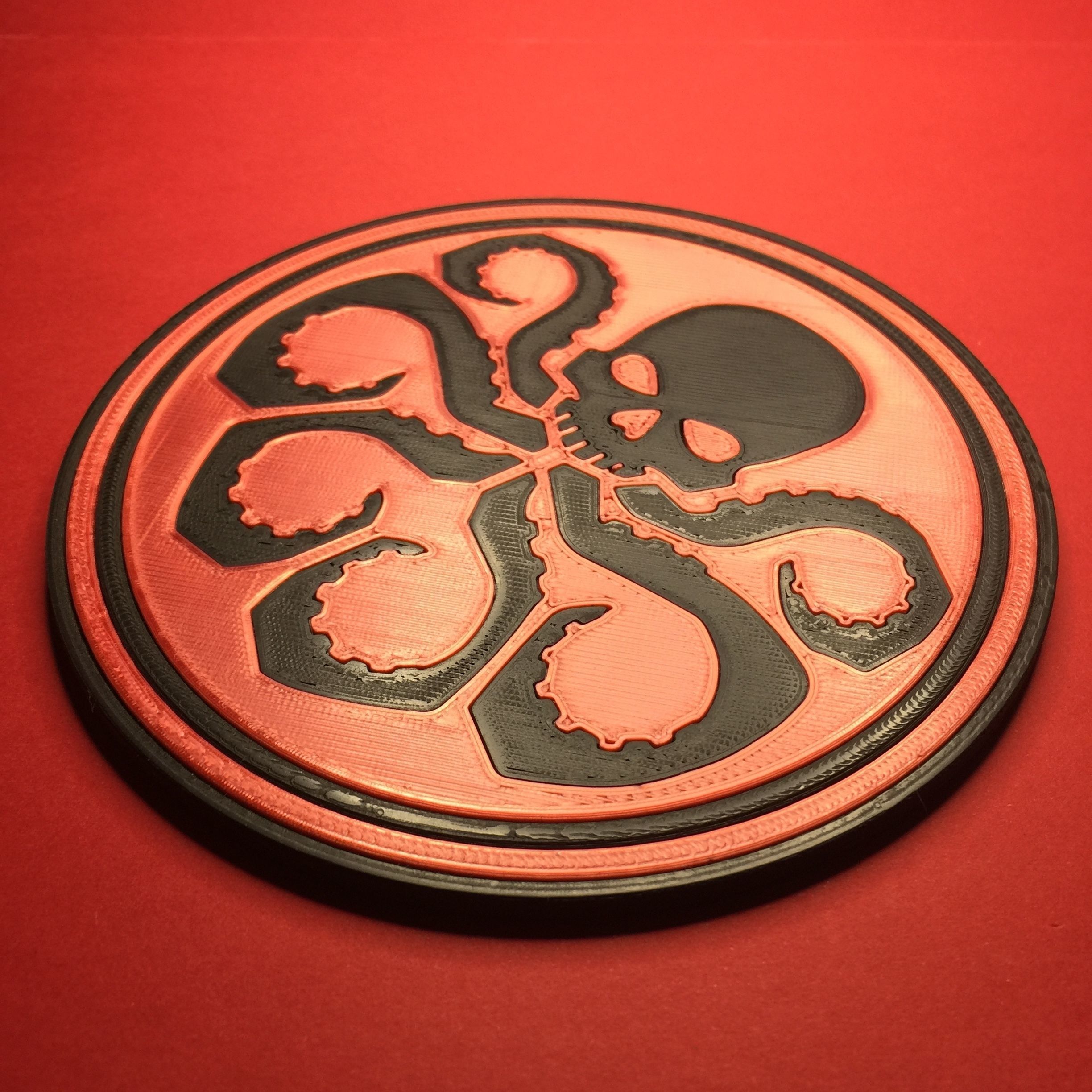 HYDRA Logo Coaster 3D print model_1