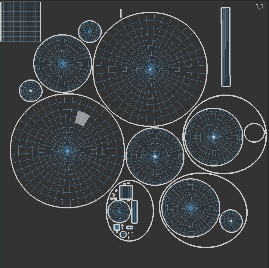 Spherical Futuristic fashionable chandelier pbr game ready Low-poly 3D model_15