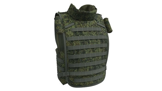 Russian Army Bulletproof Vest 6b45 Ratnik - Marvelous Designer 3D model