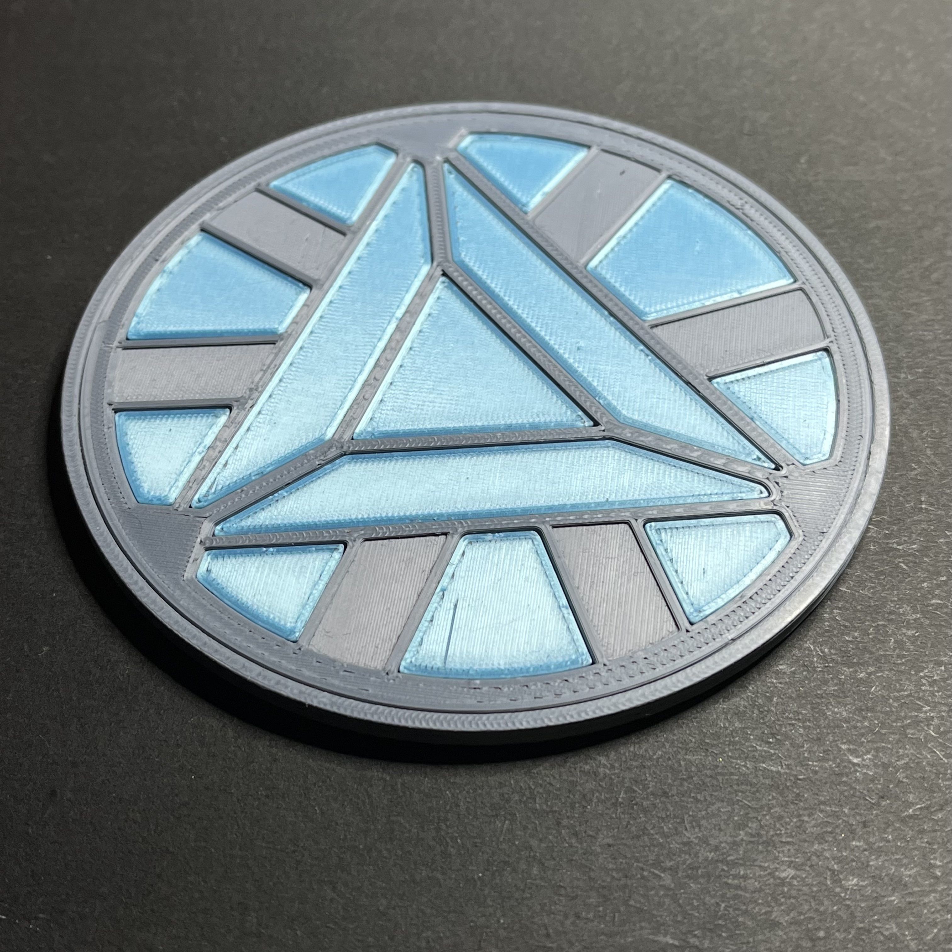 Iron Man II Mk 3 Arc Reactor Coaster free 3D model 3D printable | CGTrader