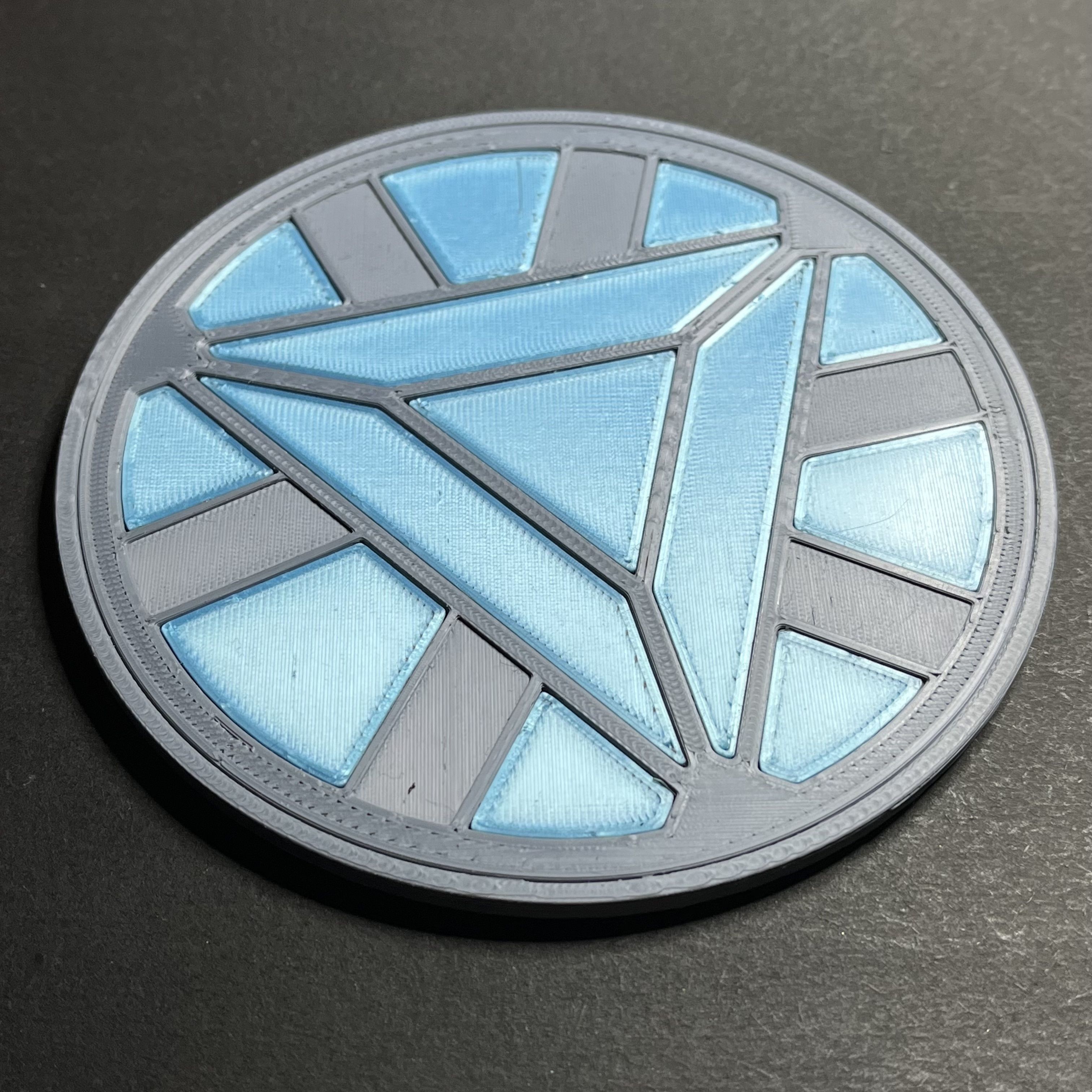 Iron Man II Mk 3 Arc Reactor Coaster free 3D model 3D printable | CGTrader