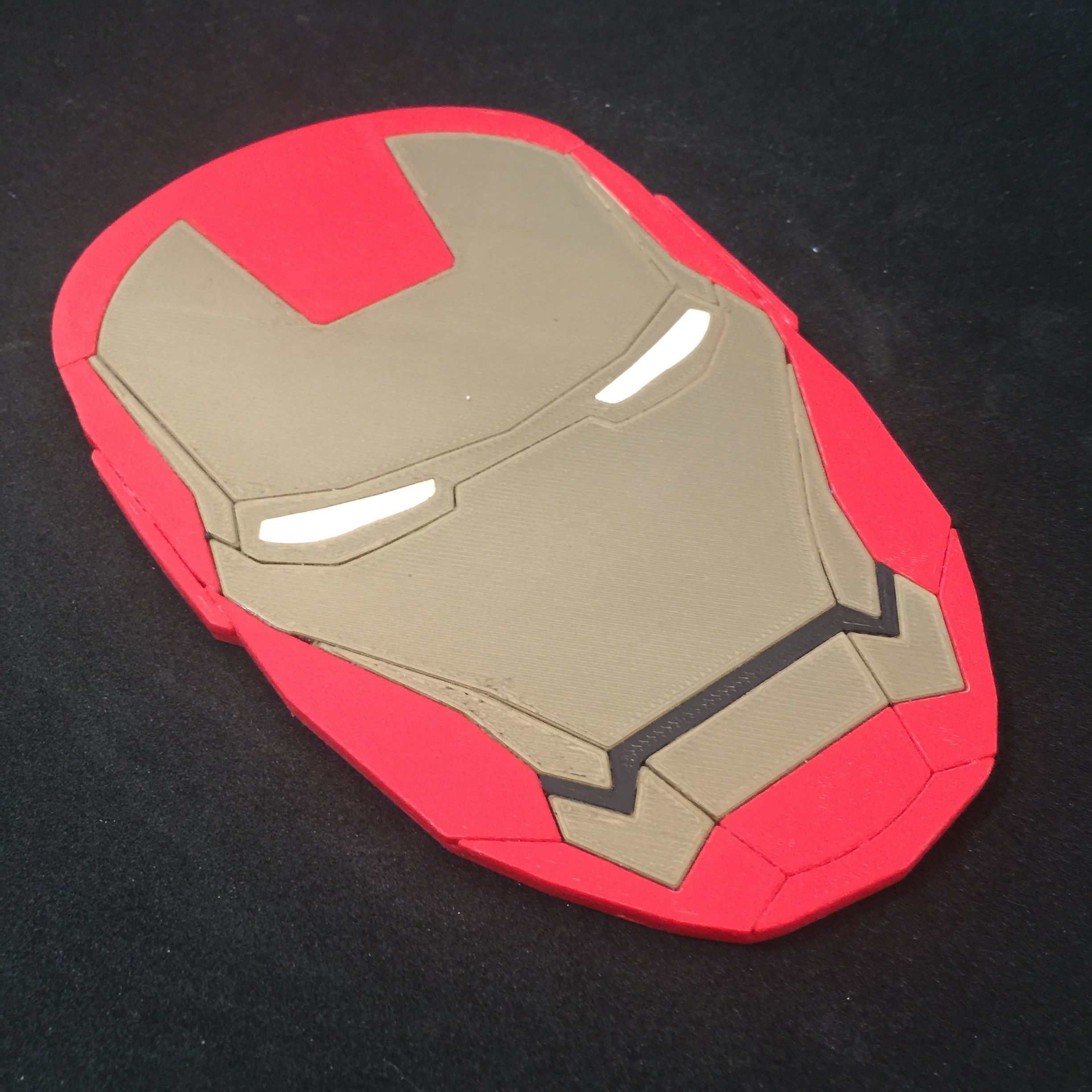 Iron Man Helmet Coaster 3D print model_4