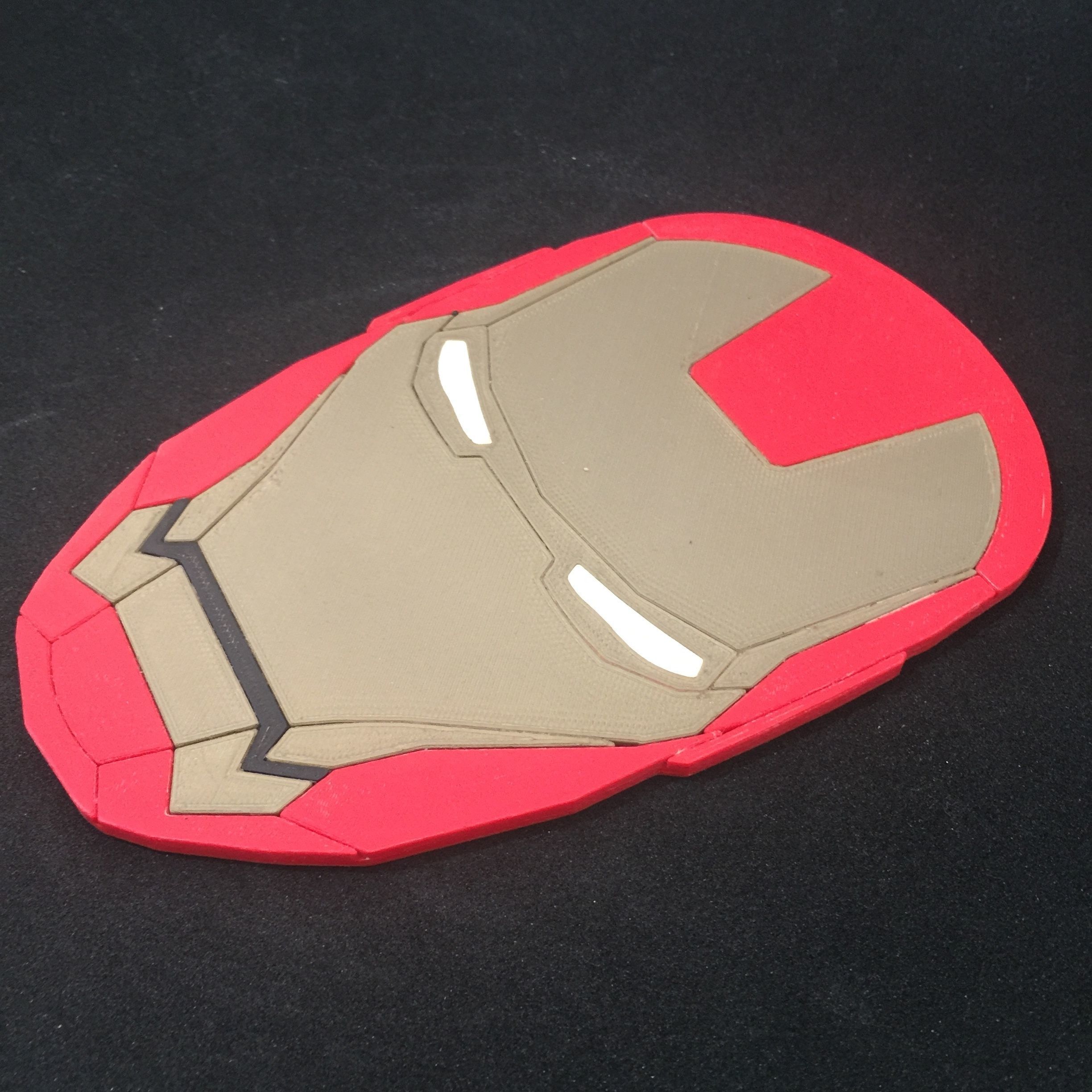Iron Man Helmet Coaster 3D print model_1