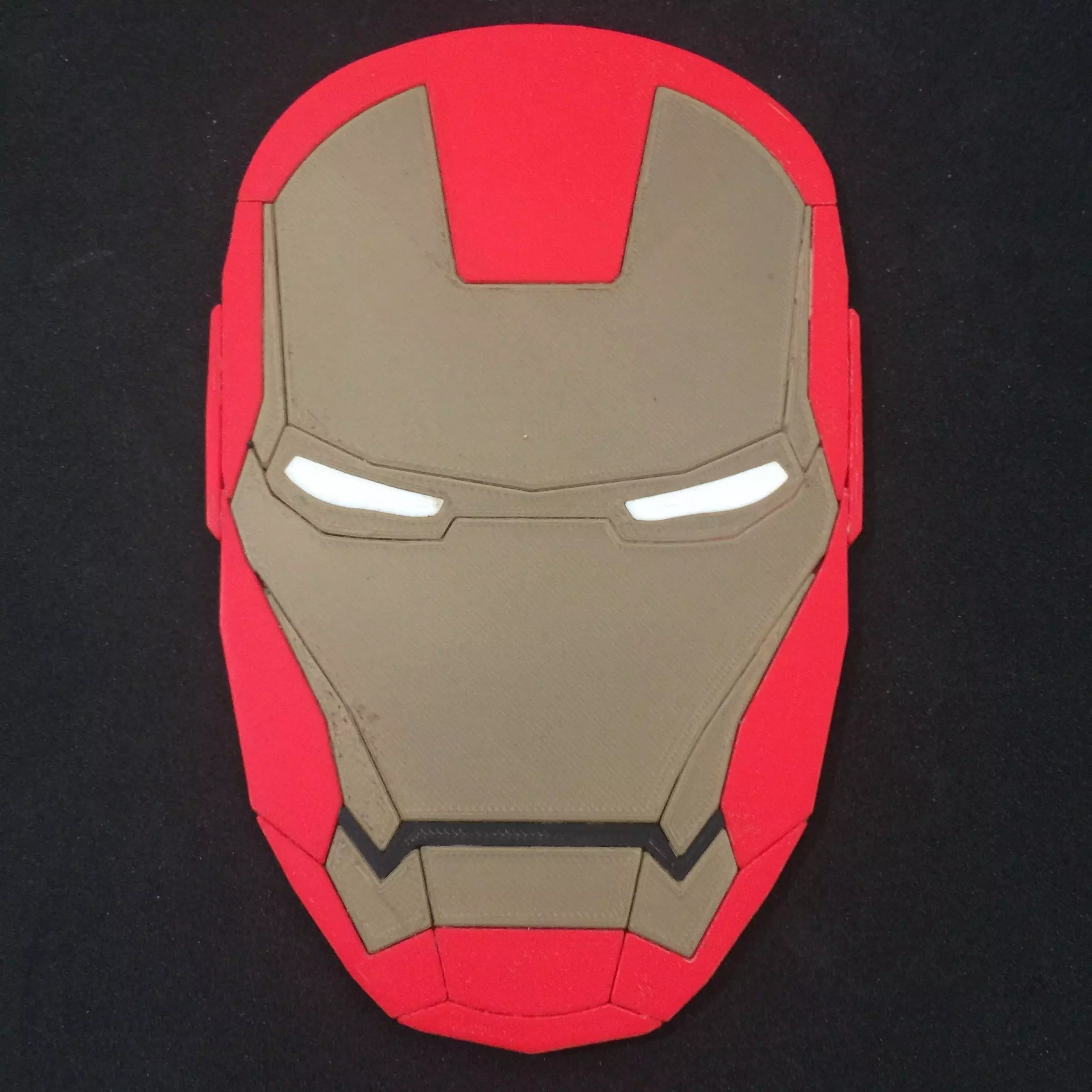 Iron Man Helmet Coaster 3D print model_0