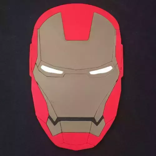 Iron Man Helmet Coaster 3D print model