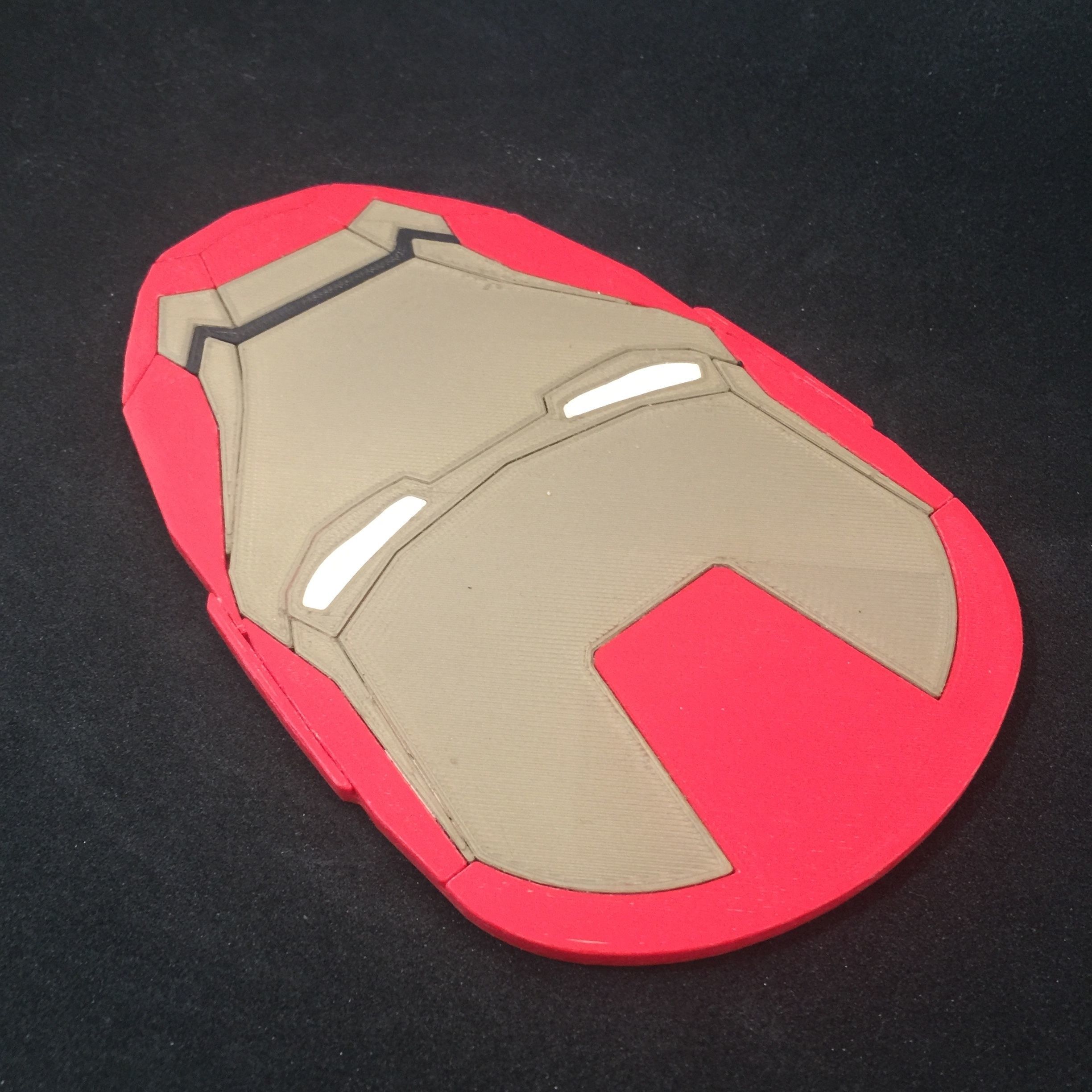 Iron Man Helmet Coaster 3D print model_2