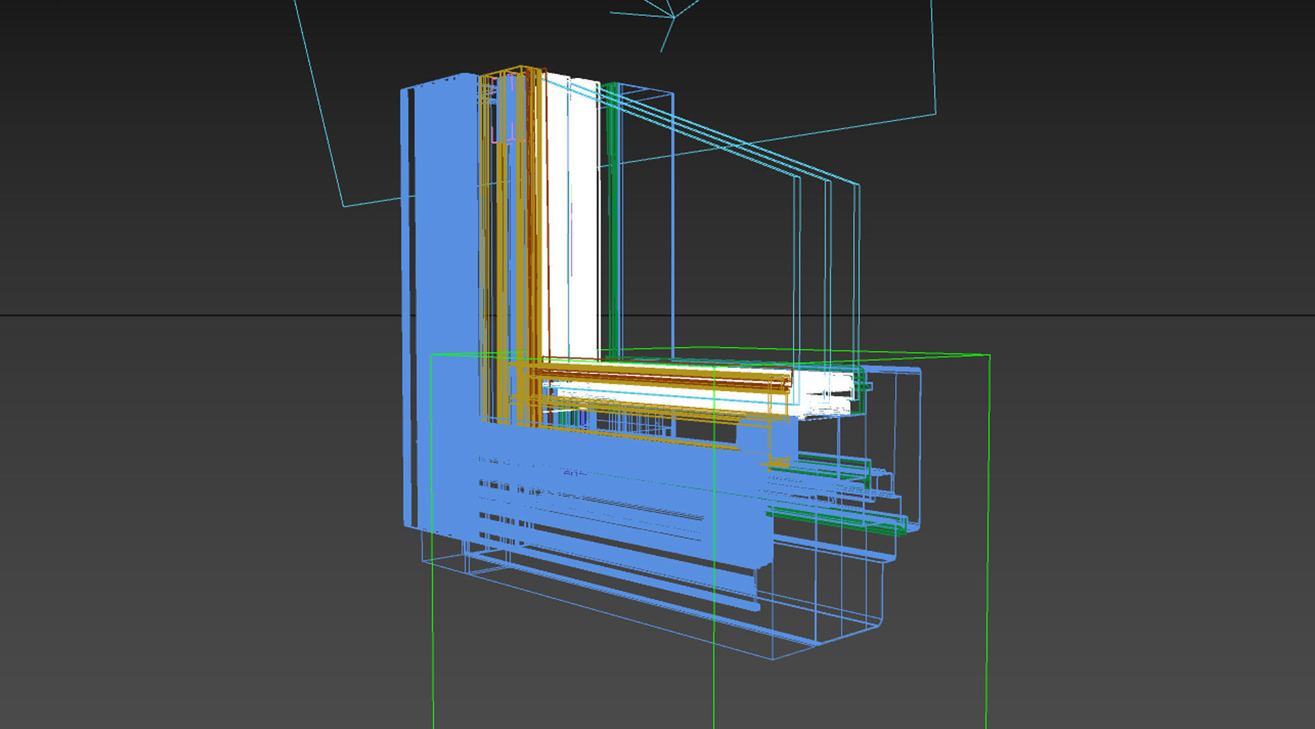 Window Profile 3D model_2