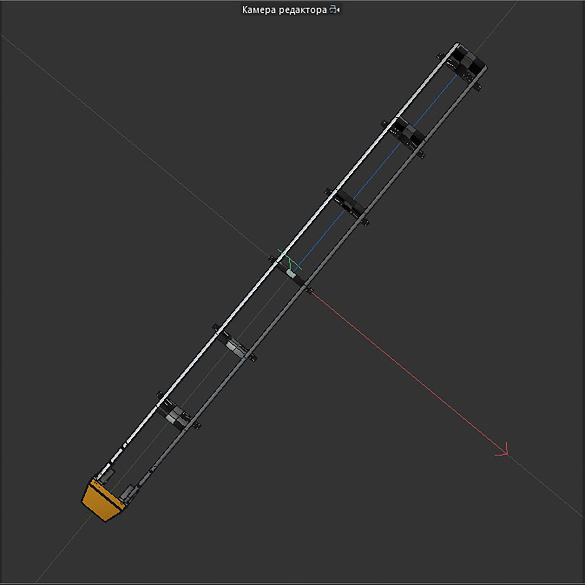 Highway bumper 3d model Low-poly 3D model_10