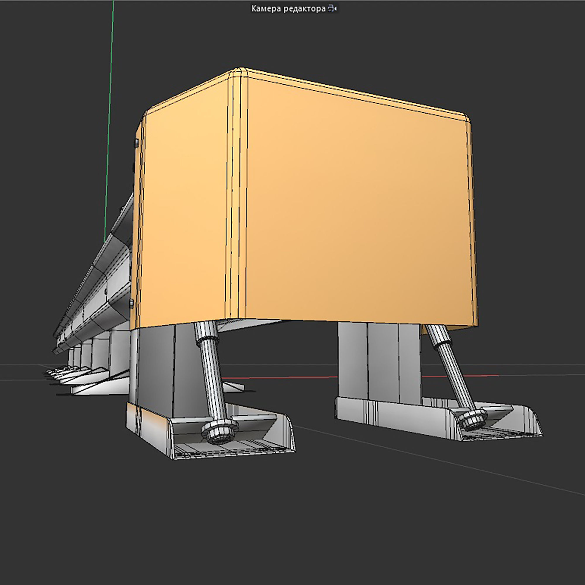 Highway bumper 3d model Low-poly 3D model_11