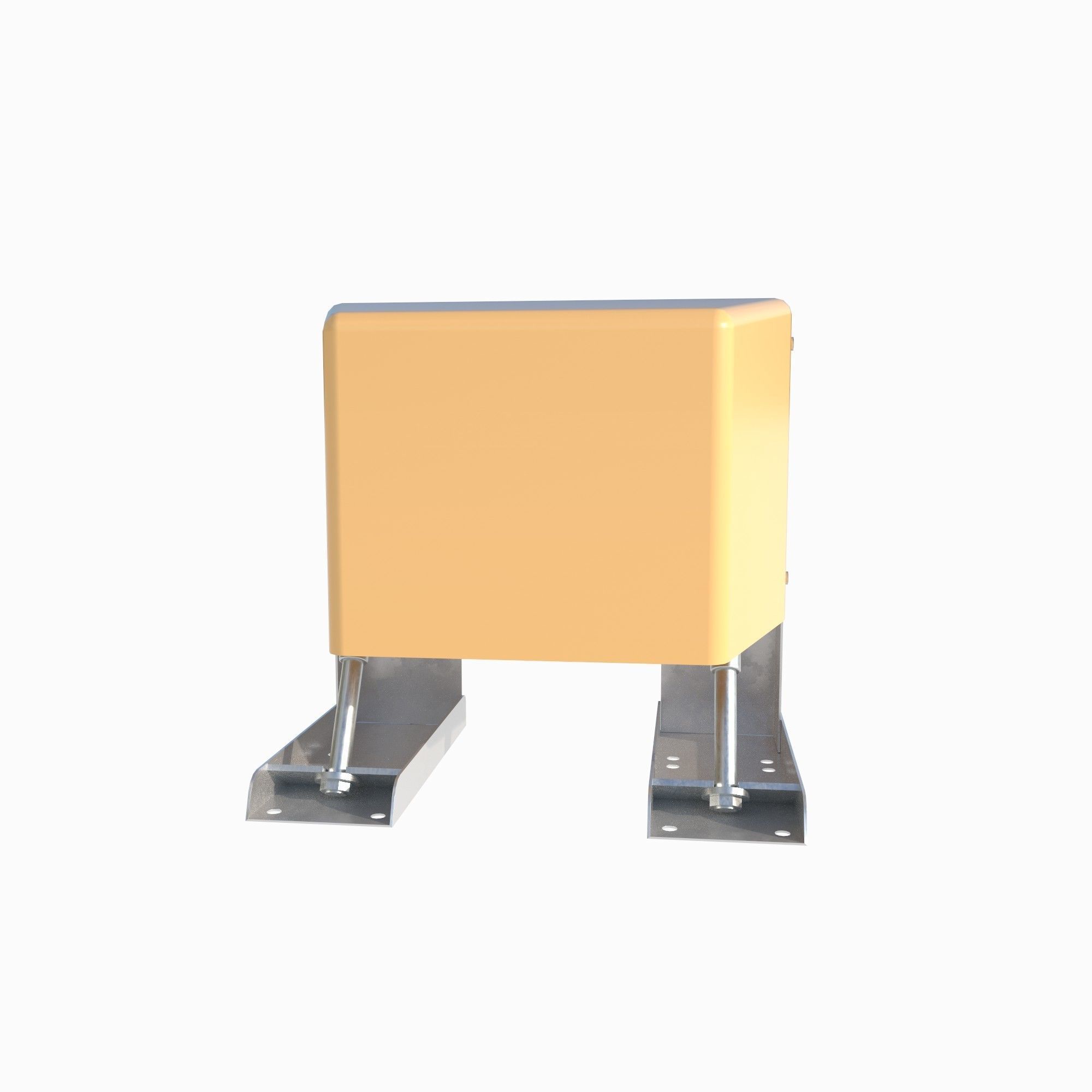 Highway bumper 3d model Low-poly 3D model_2