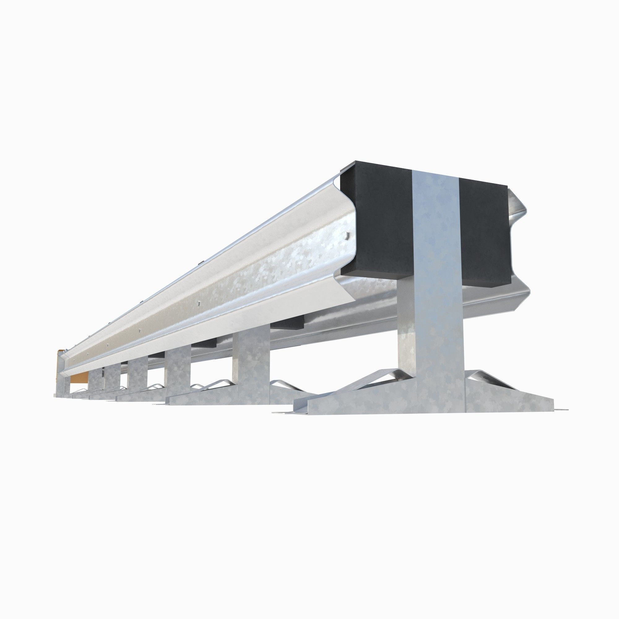 Highway bumper 3d model Low-poly 3D model_4