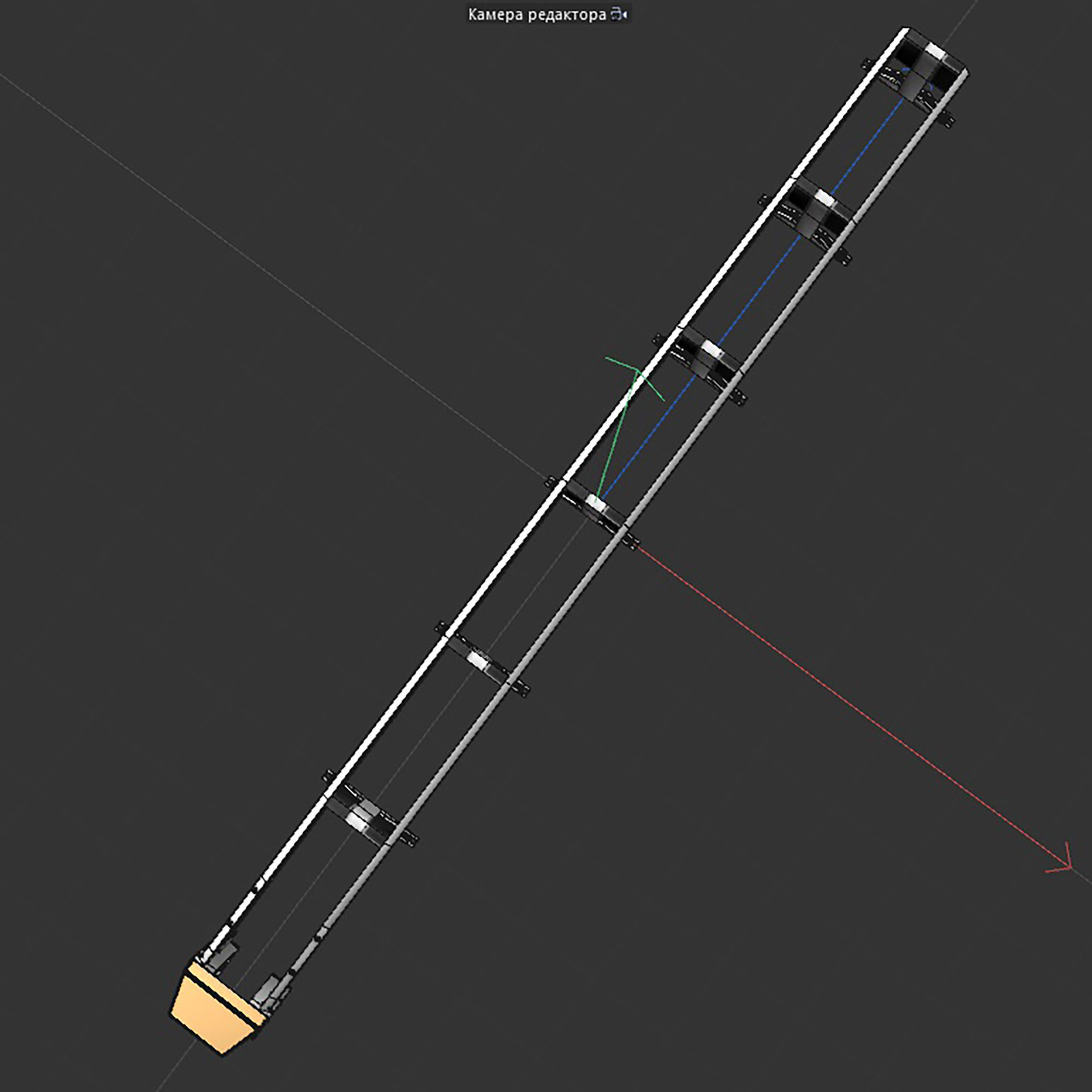 Highway bumper 3d model Low-poly 3D model_9