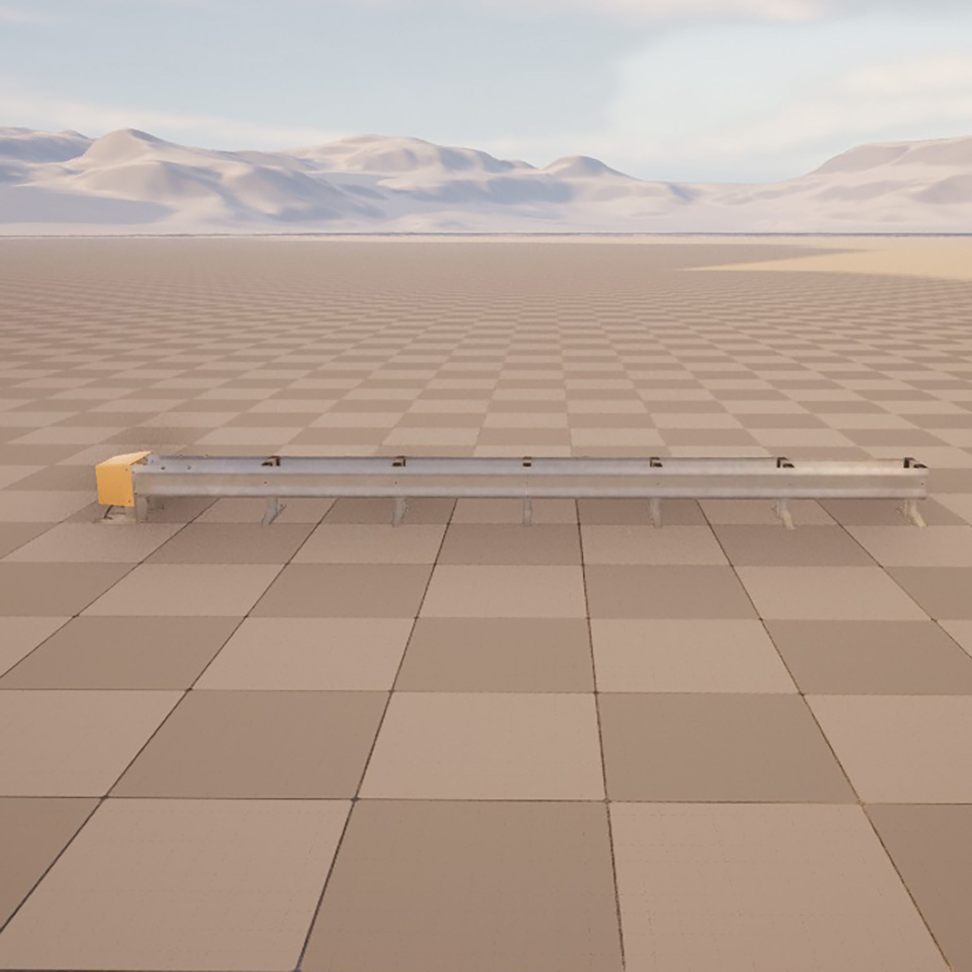 Highway bumper 3d model Low-poly 3D model_7