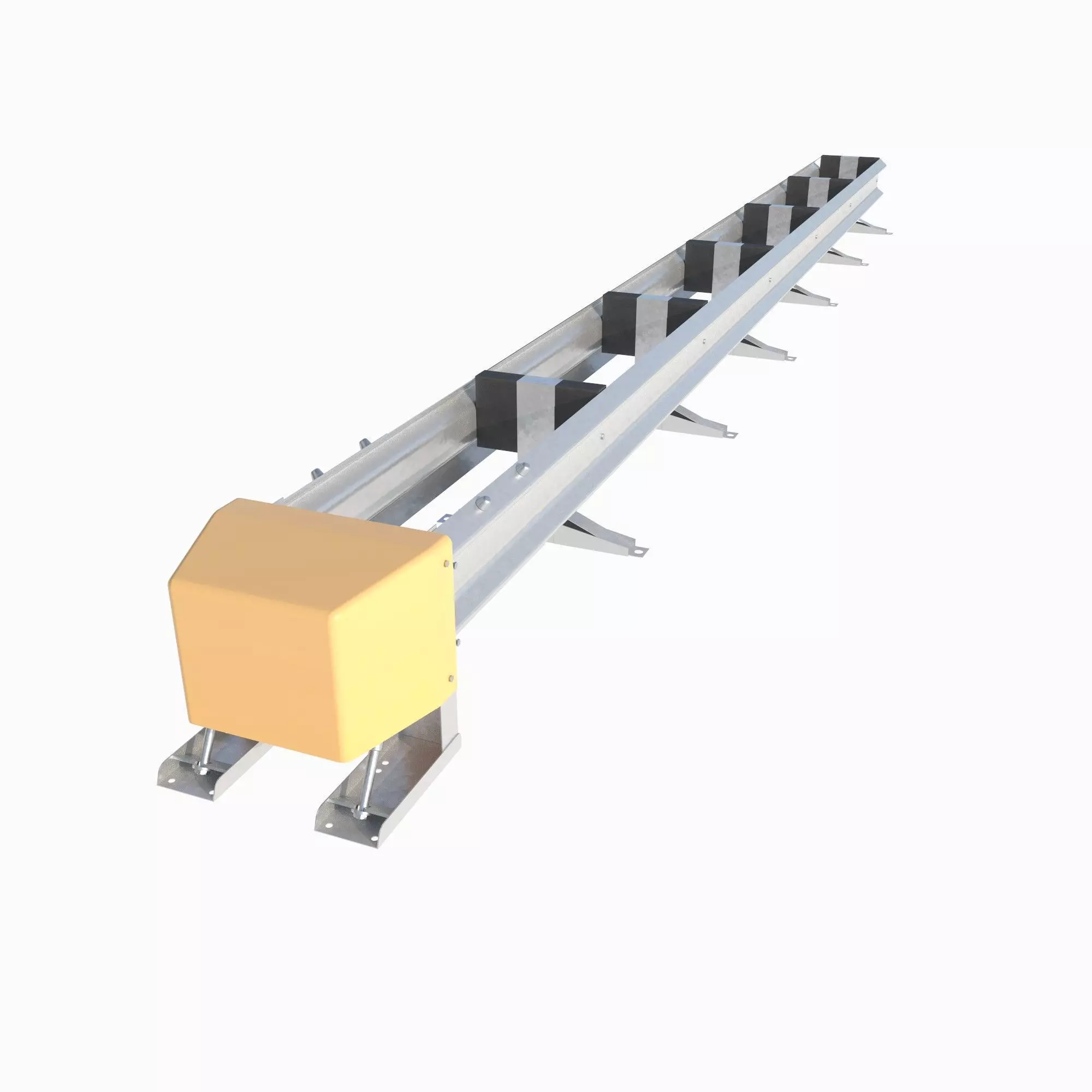 Highway bumper 3d model Low-poly 3D model_0