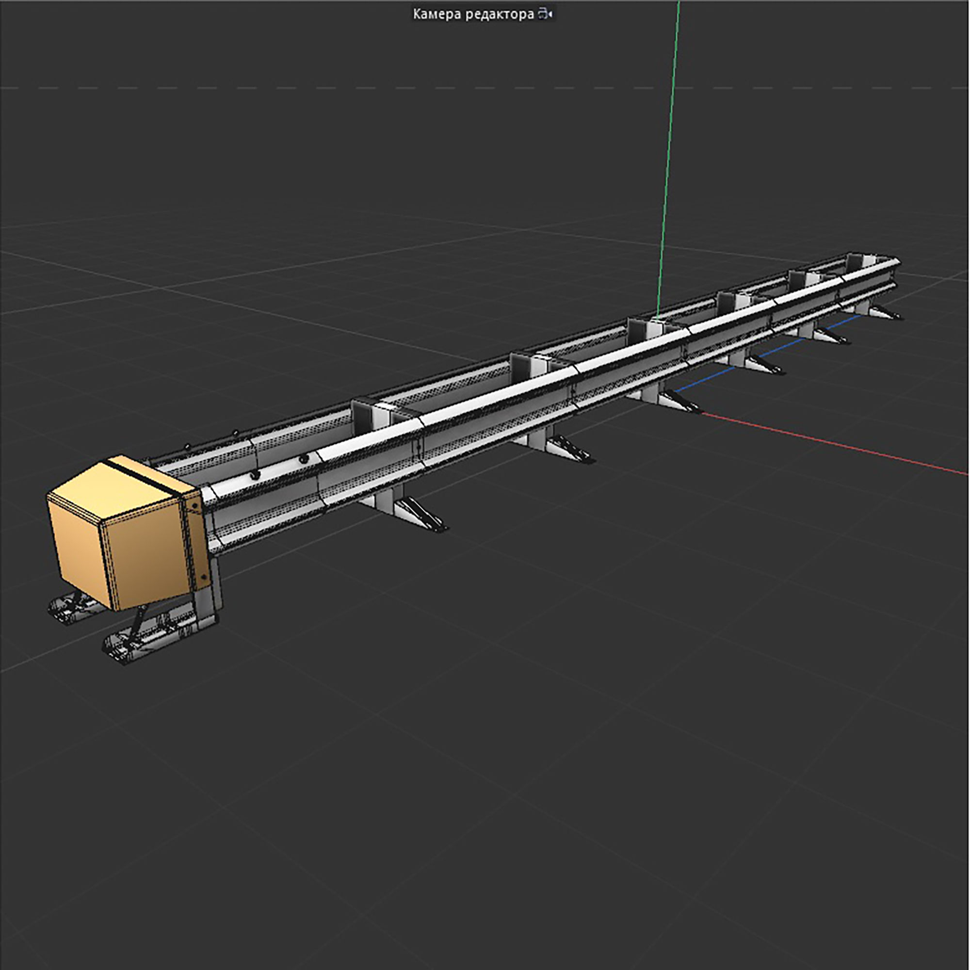 Highway bumper 3d model Low-poly 3D model_8