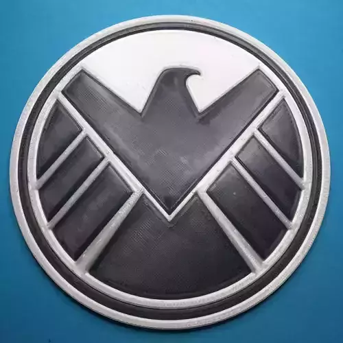 SHIELD Emblem Coaster 3D print model