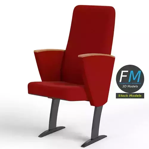Cinema theater armchair 3 3D model