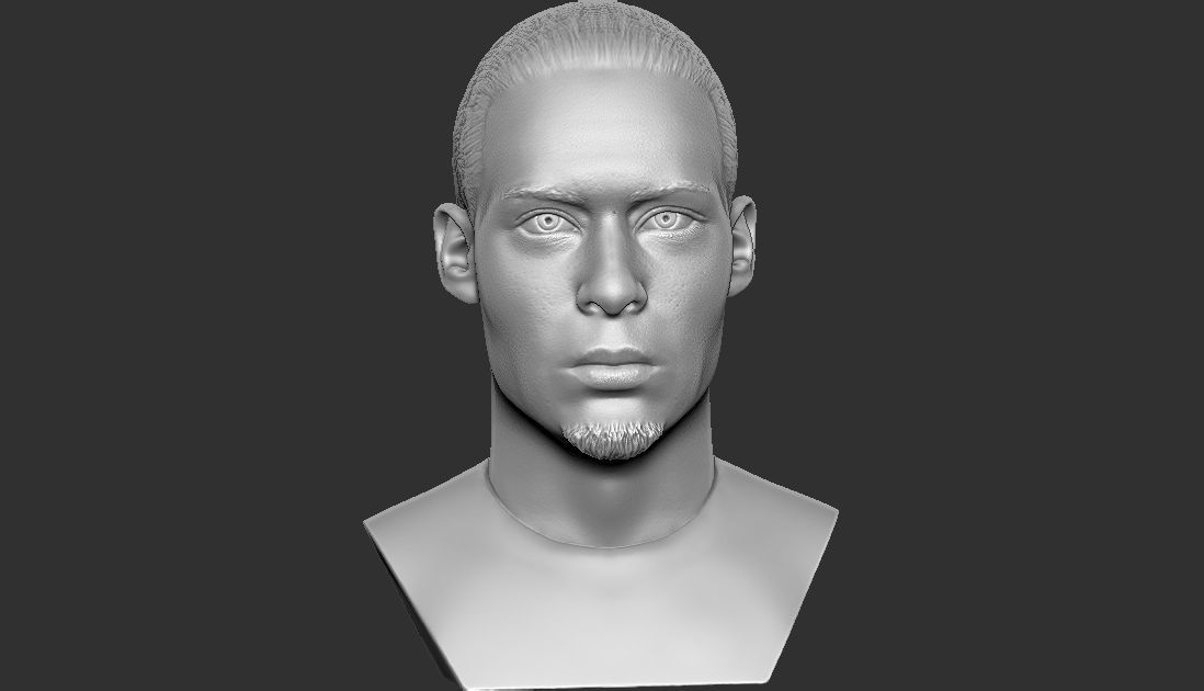 Virgil van Dijk bust for 3D printing 3D print model_16
