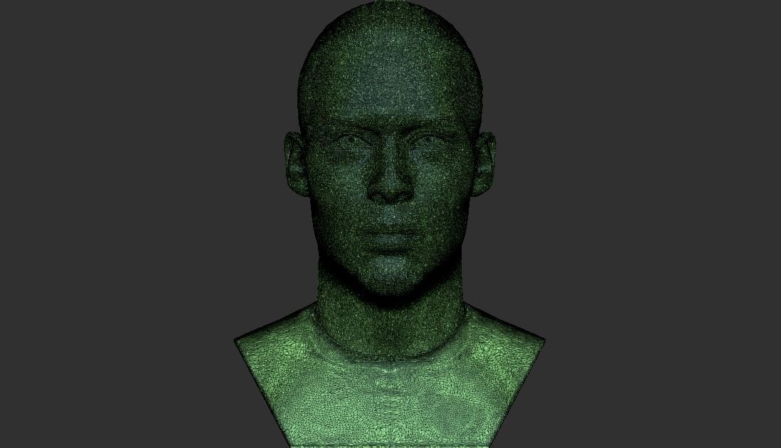 Virgil van Dijk bust for 3D printing 3D print model_31