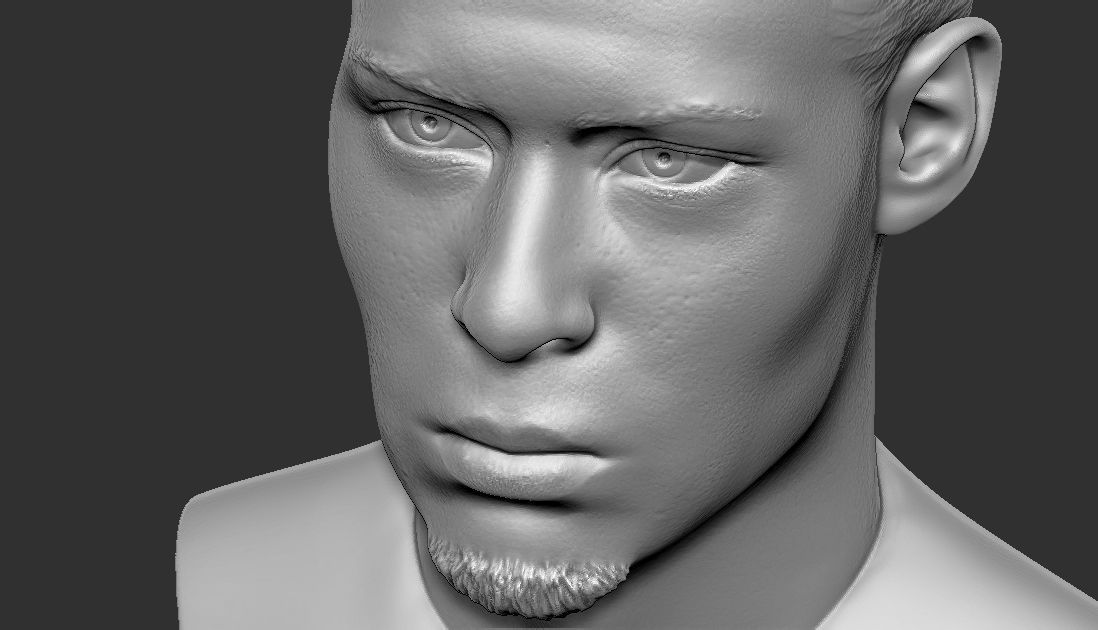 Virgil van Dijk bust for 3D printing 3D print model_21