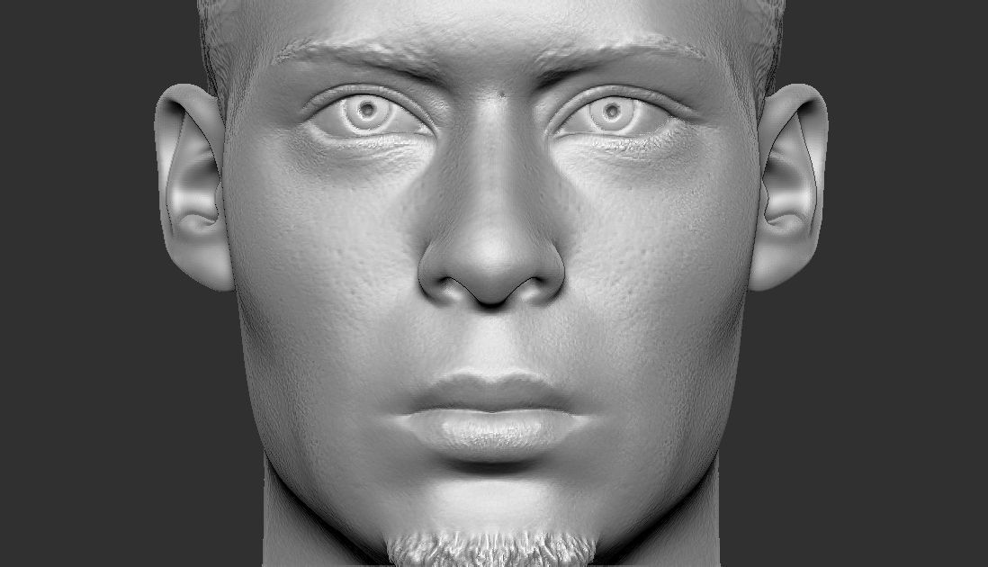 Virgil van Dijk bust for 3D printing 3D print model_17