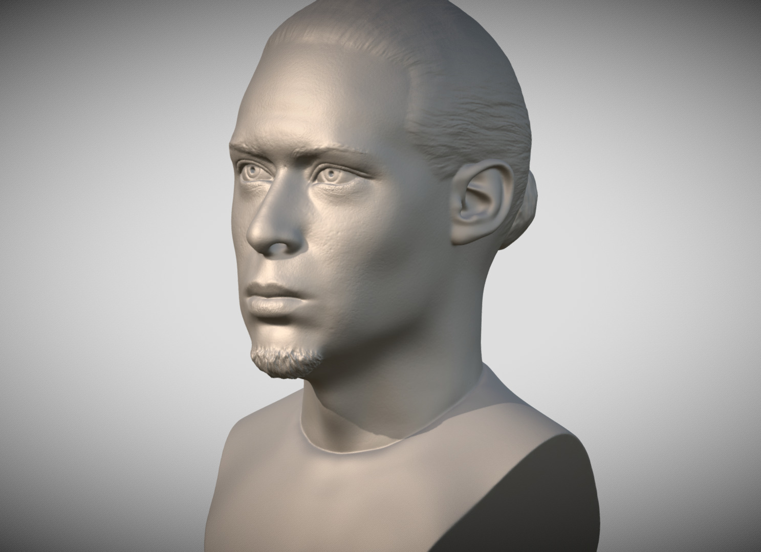 Virgil van Dijk bust for 3D printing 3D print model_3