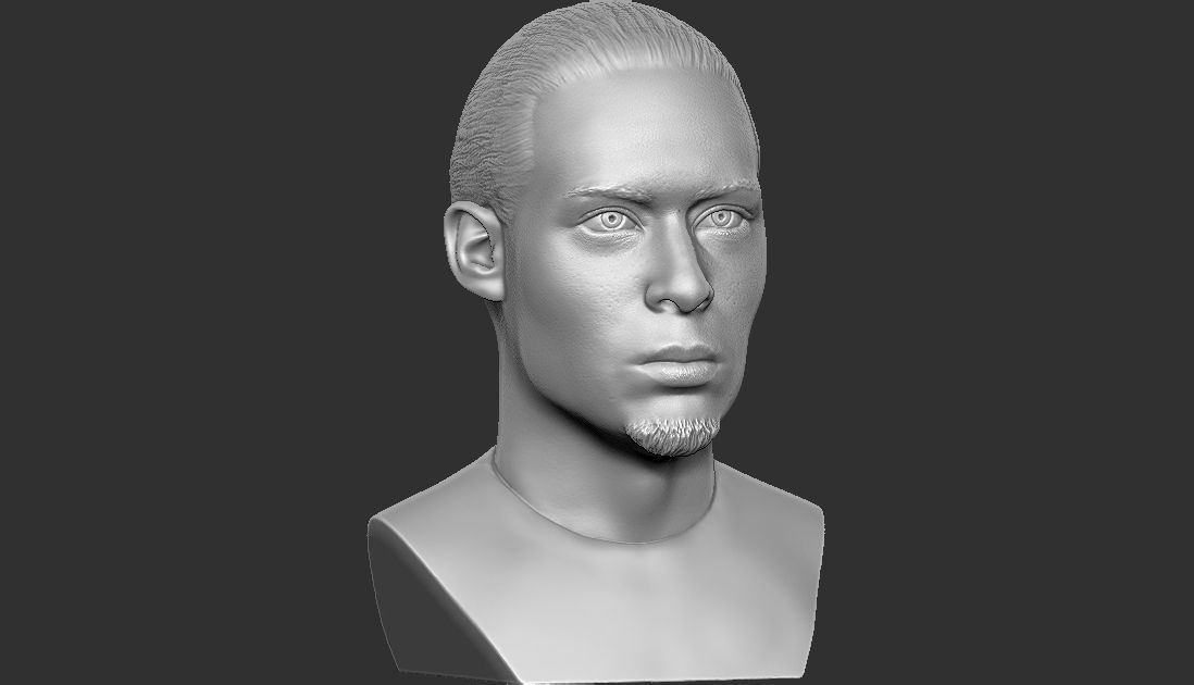 Virgil van Dijk bust for 3D printing 3D print model_15
