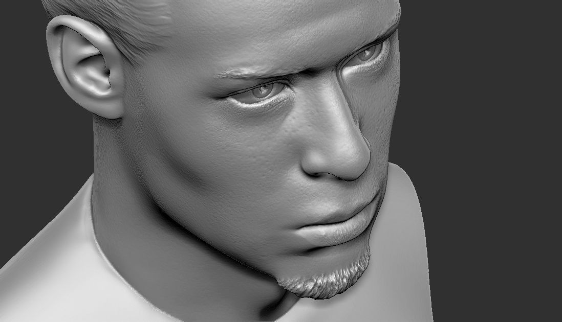 Virgil van Dijk bust for 3D printing 3D print model_20