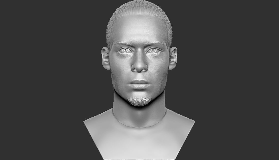 Virgil van Dijk bust for 3D printing 3D print model_5