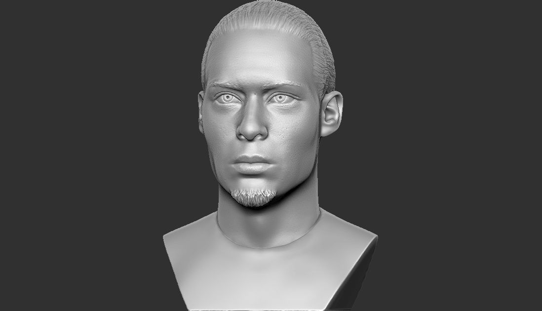 Virgil van Dijk bust for 3D printing 3D print model_6