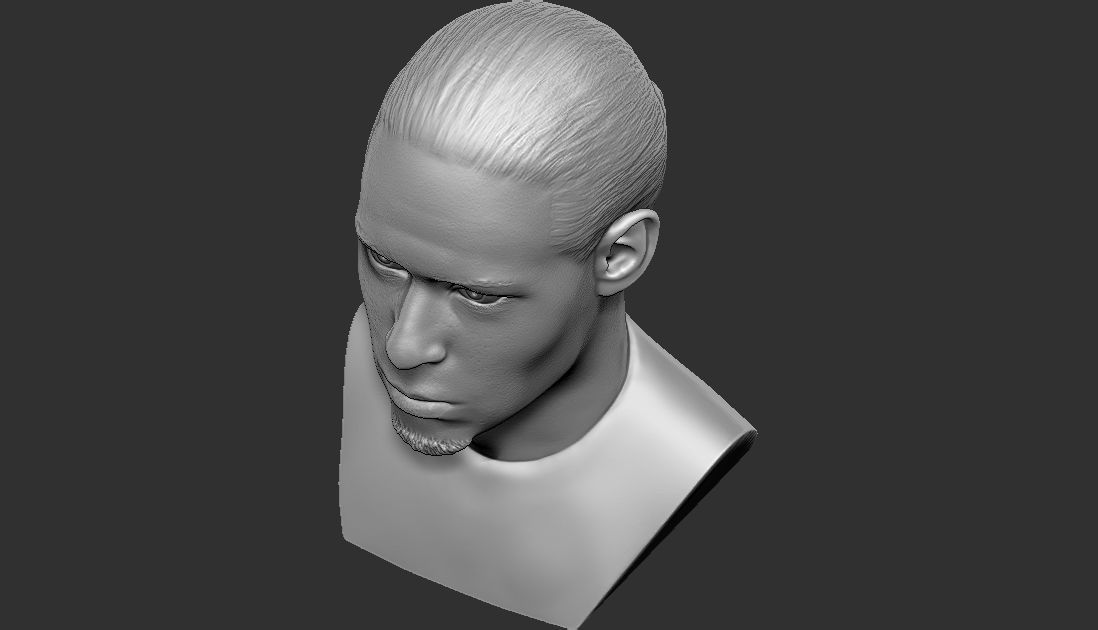 Virgil van Dijk bust for 3D printing 3D print model_28