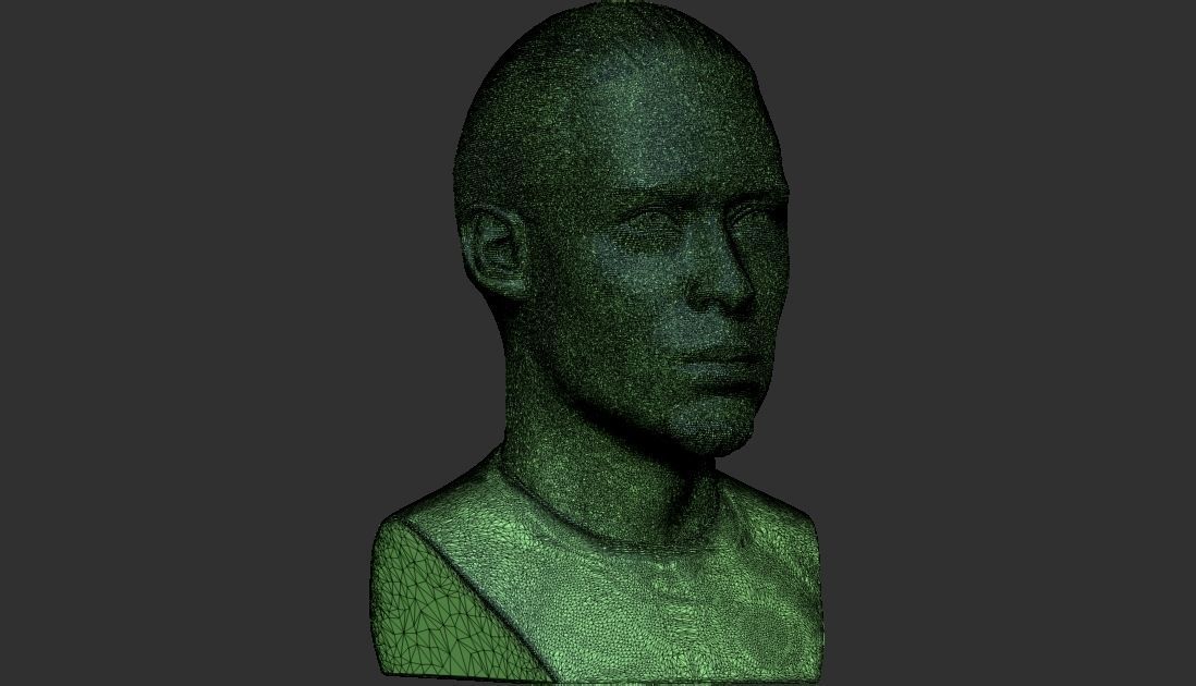 Virgil van Dijk bust for 3D printing 3D print model_32
