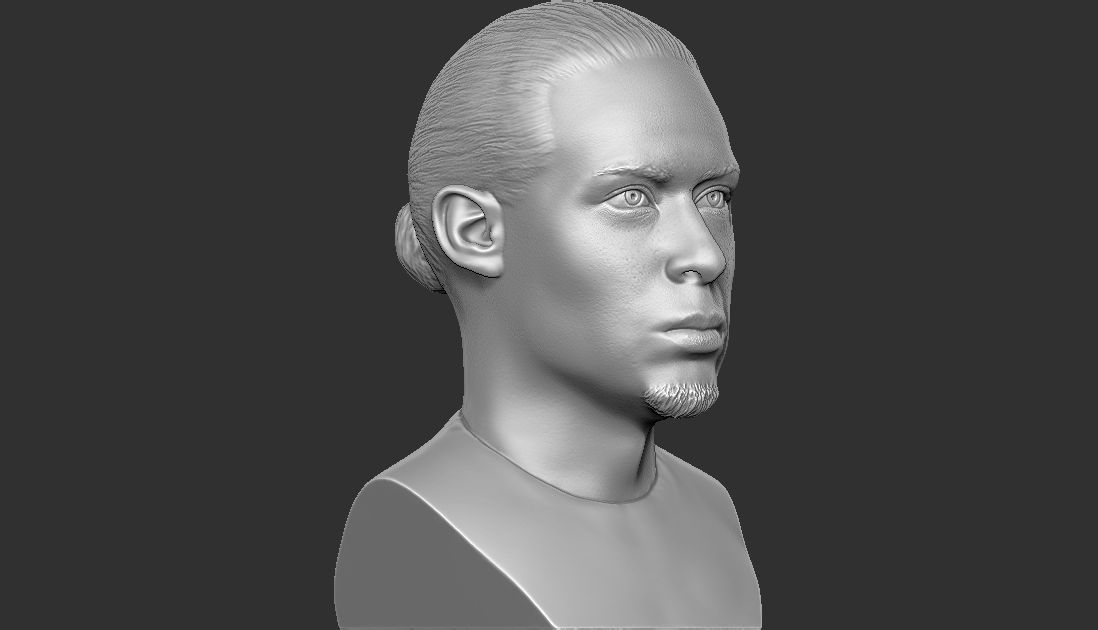 Virgil van Dijk bust for 3D printing 3D print model_14