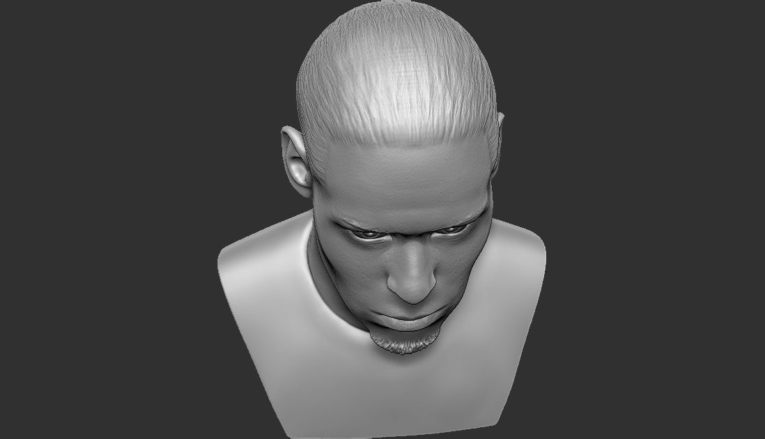 Virgil van Dijk bust for 3D printing 3D print model_27
