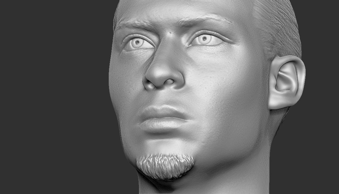 Virgil van Dijk bust for 3D printing 3D print model_22