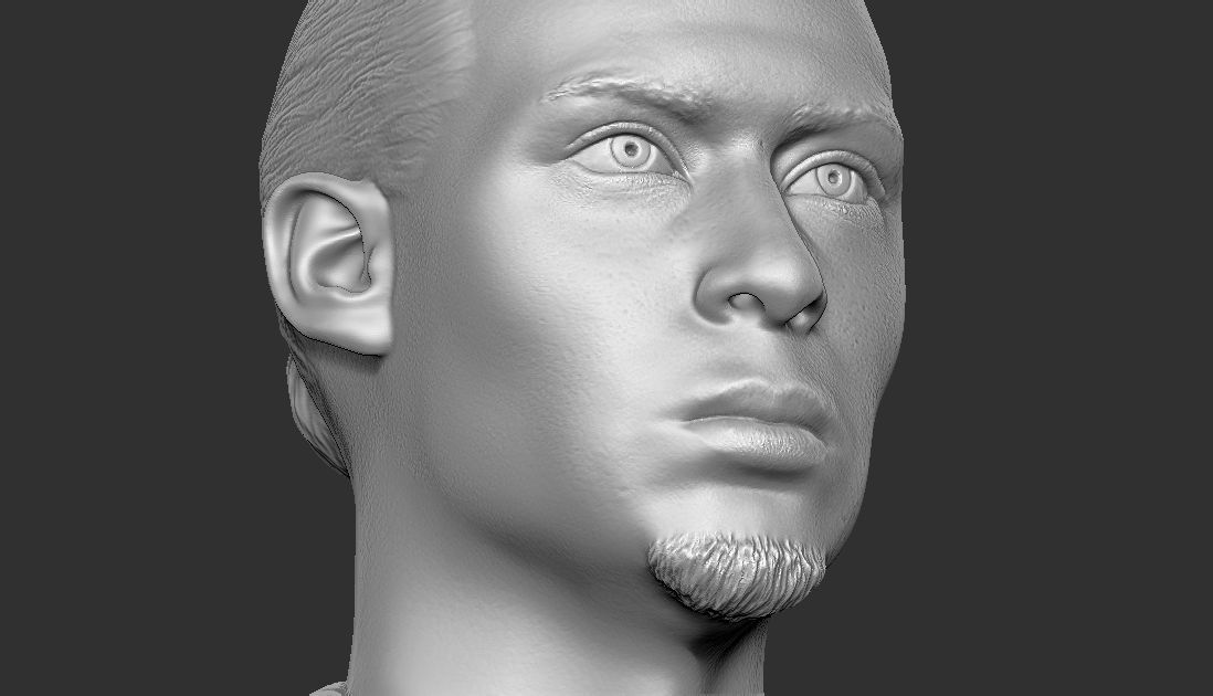Virgil van Dijk bust for 3D printing 3D print model_23