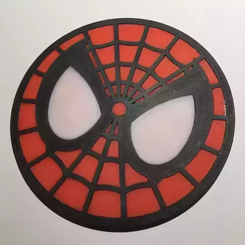 Spider Man Emblem Coaster 3D print model