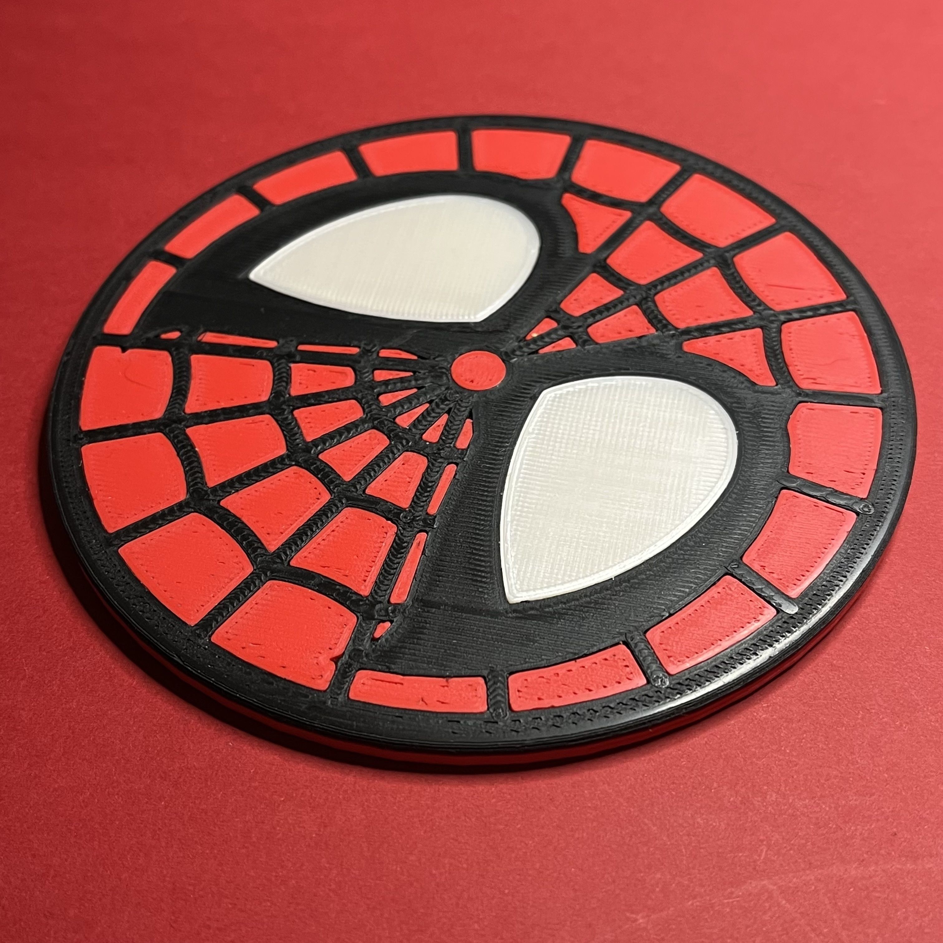 Spider Man Emblem Coaster 3D print model_6