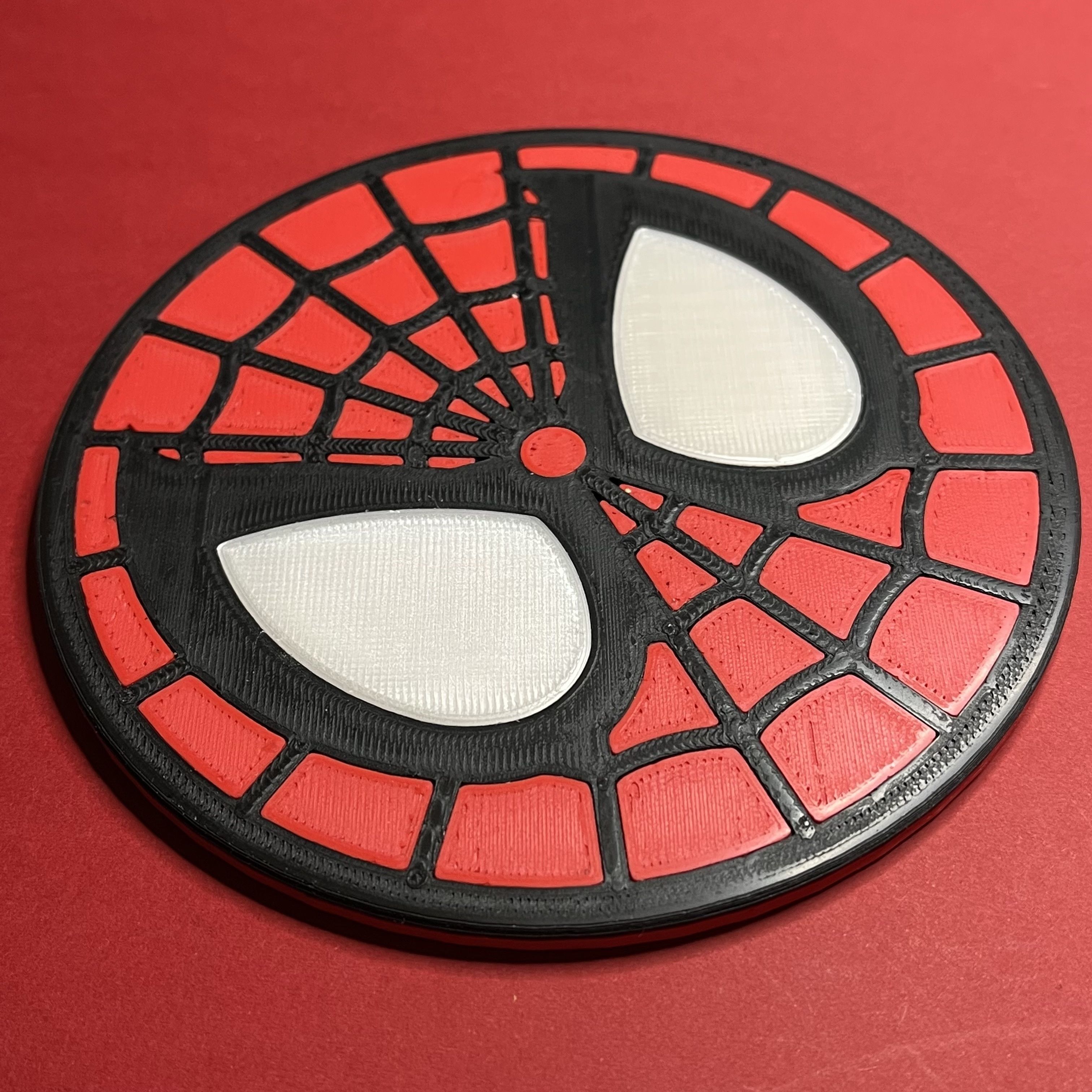 Spider Man Emblem Coaster 3D print model_7
