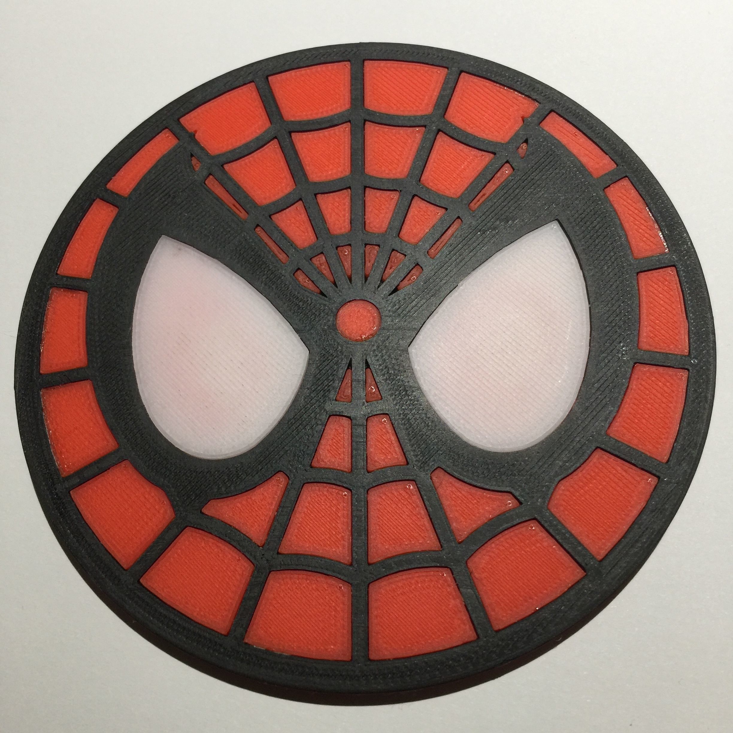 Spider Man Emblem Coaster 3D print model_1