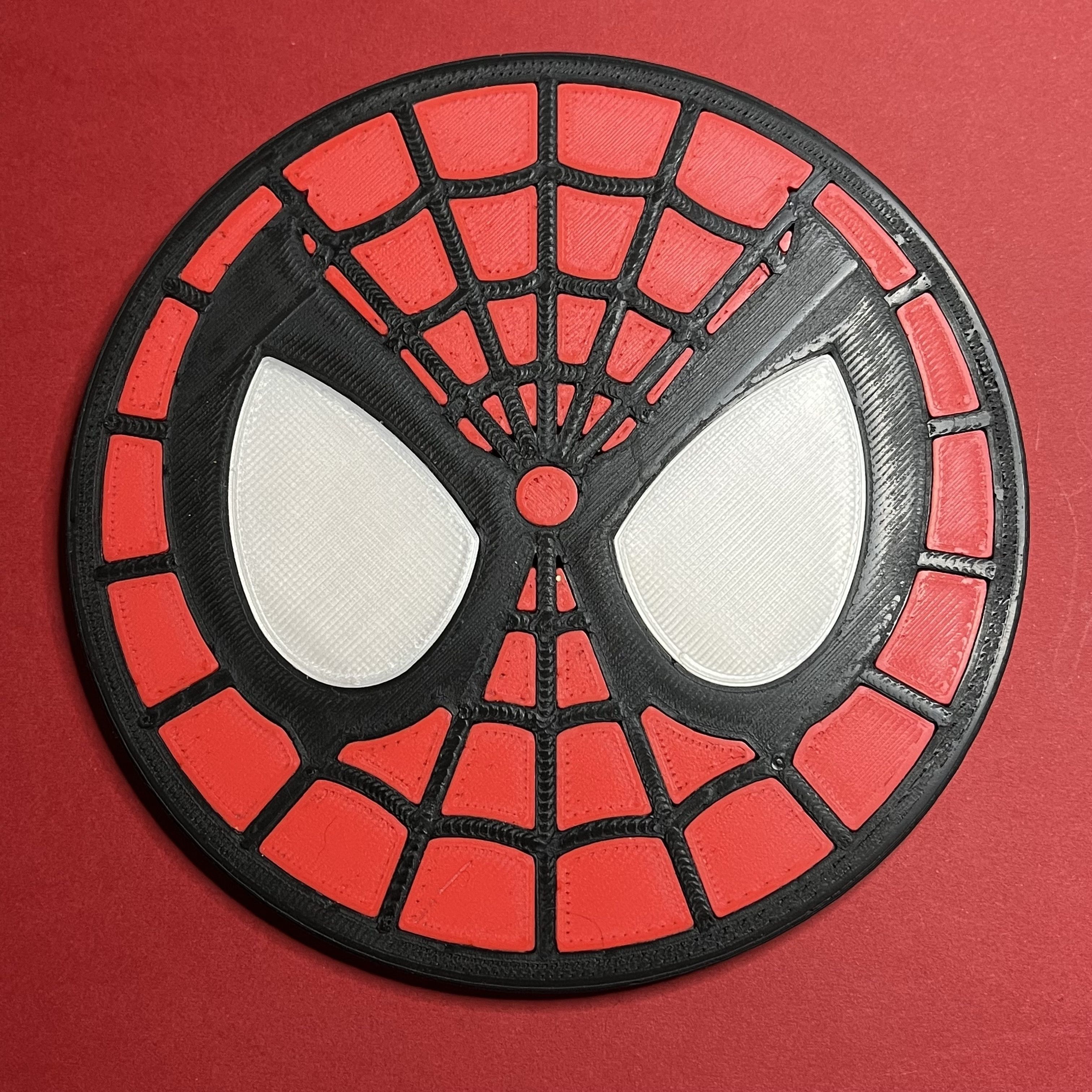 Spider Man Emblem Coaster 3D print model_3