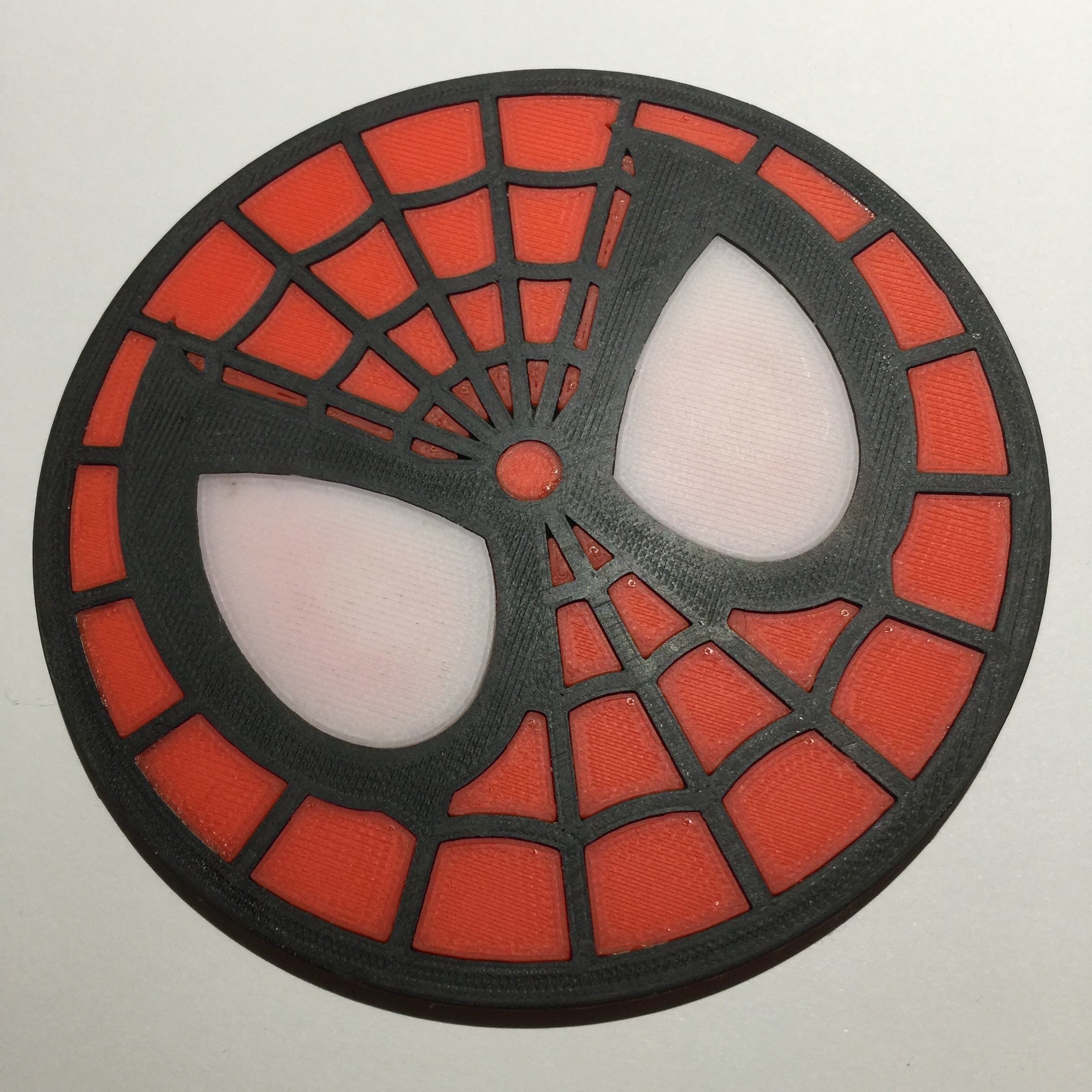 Spider Man Emblem Coaster 3D print model_2