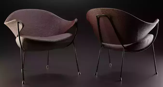 Denis elka46464646gmail com Armchair Murano 3D model PBR 