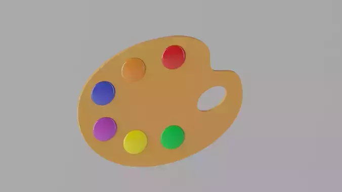 Cartoon Artist Palette