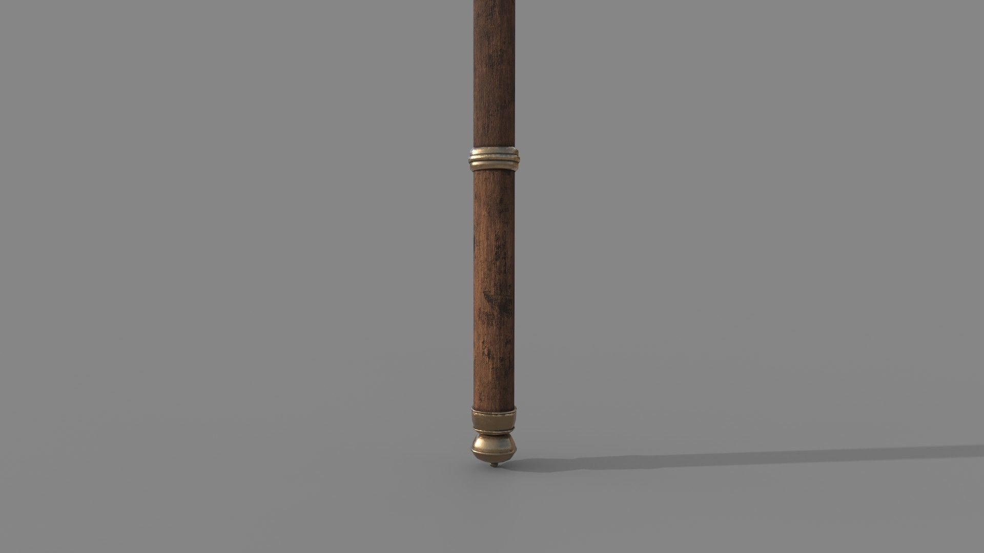 Medieval Axe Low-poly 3D model_4