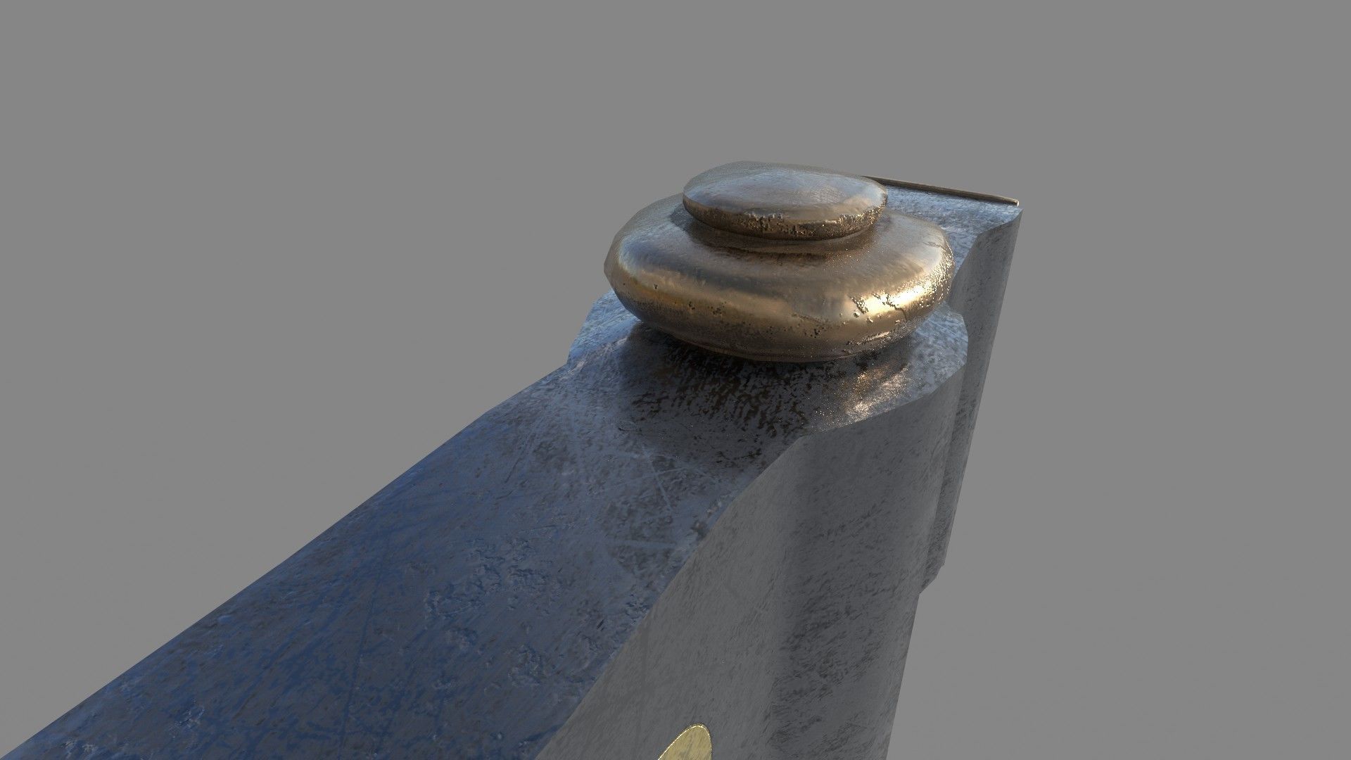 Medieval Axe Low-poly 3D model_9