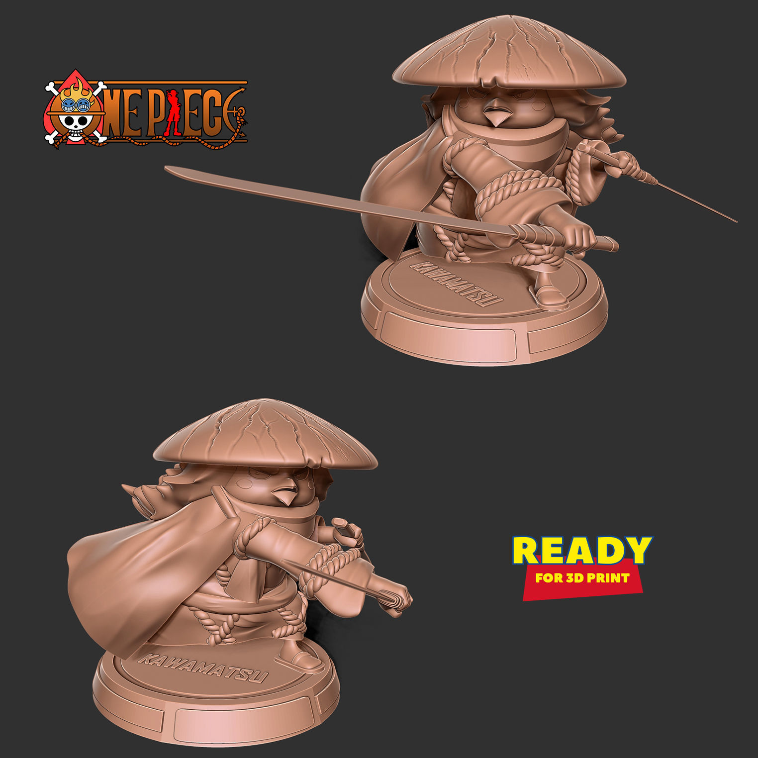 Kawamatsu the Kappa 3D print model_3