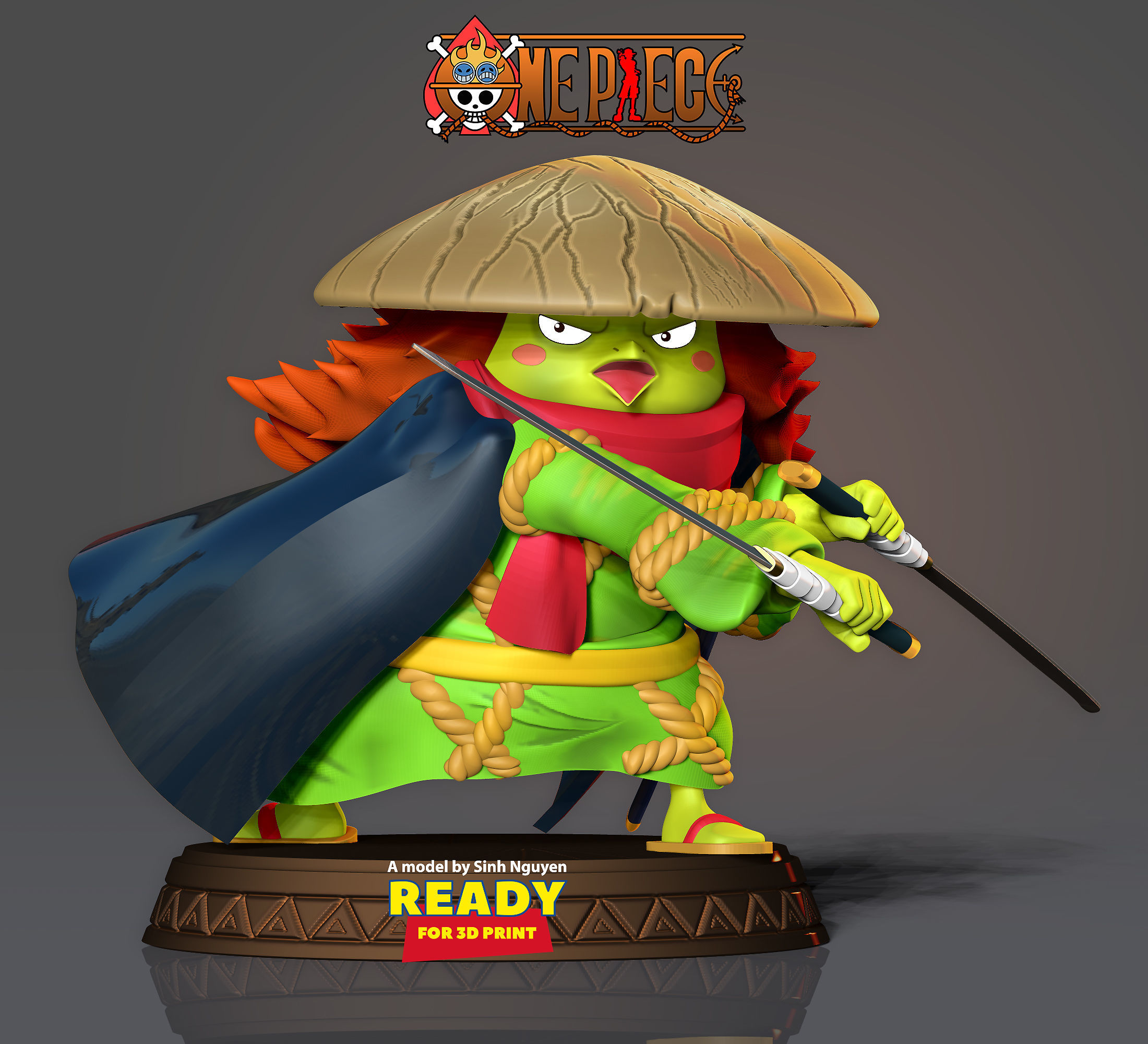 Kawamatsu the Kappa 3D print model_22